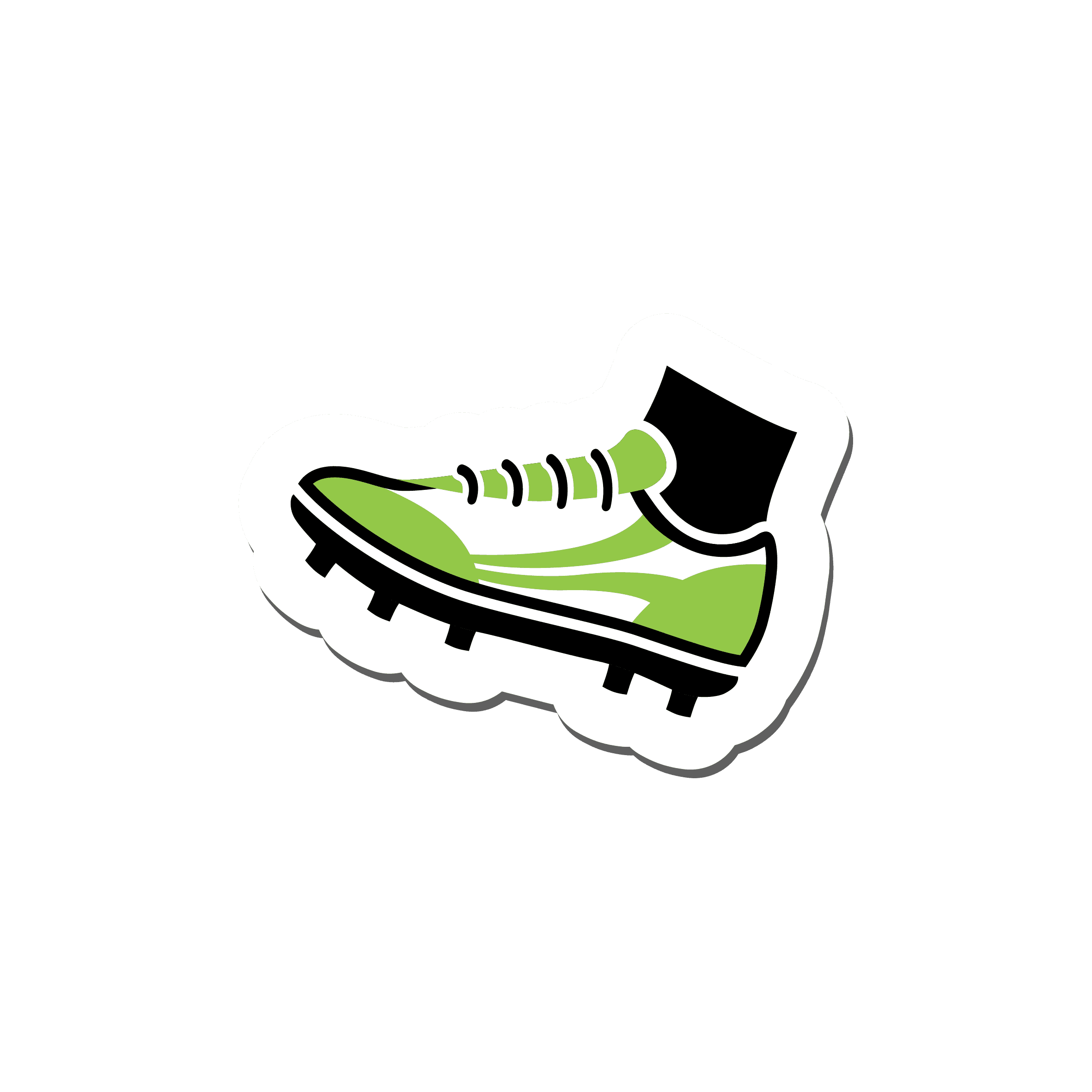 Soccer ball sticker